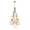 Designers Fountain Liana 7-Light Brushed Gold Glam Tiered Statement Chandelier for Foyers and Entryways D328M-7CH-BG - alternate 4